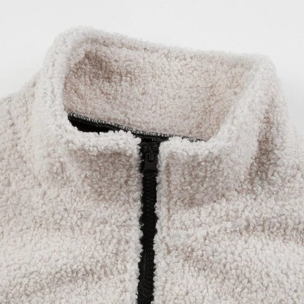 Cream Mens Teddy Coat - Picture 8 of 8